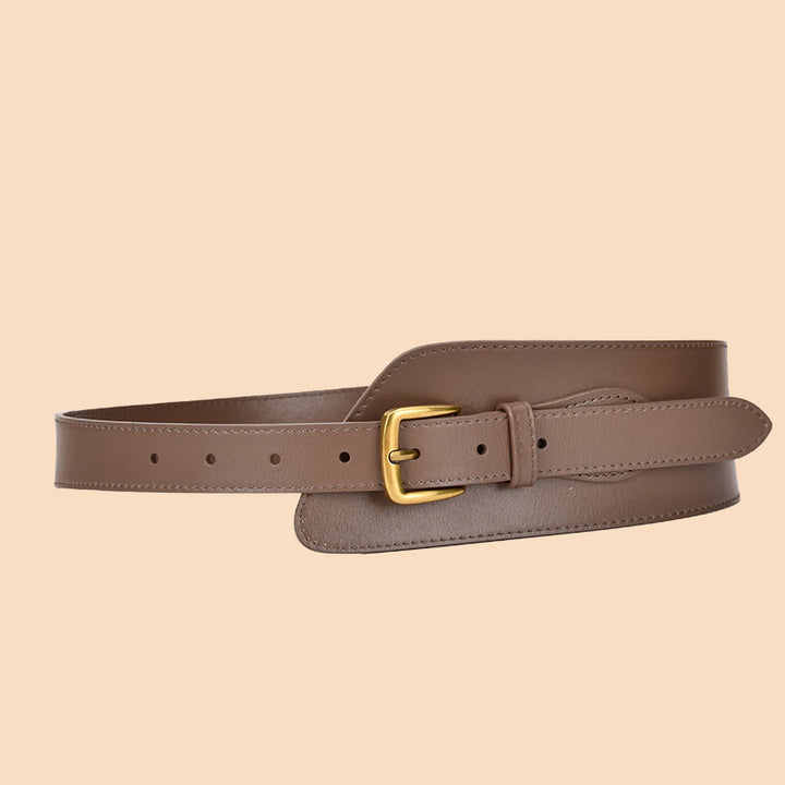 Cintura in vera pelle per corsetto da donna - Abbronzatura - image 16