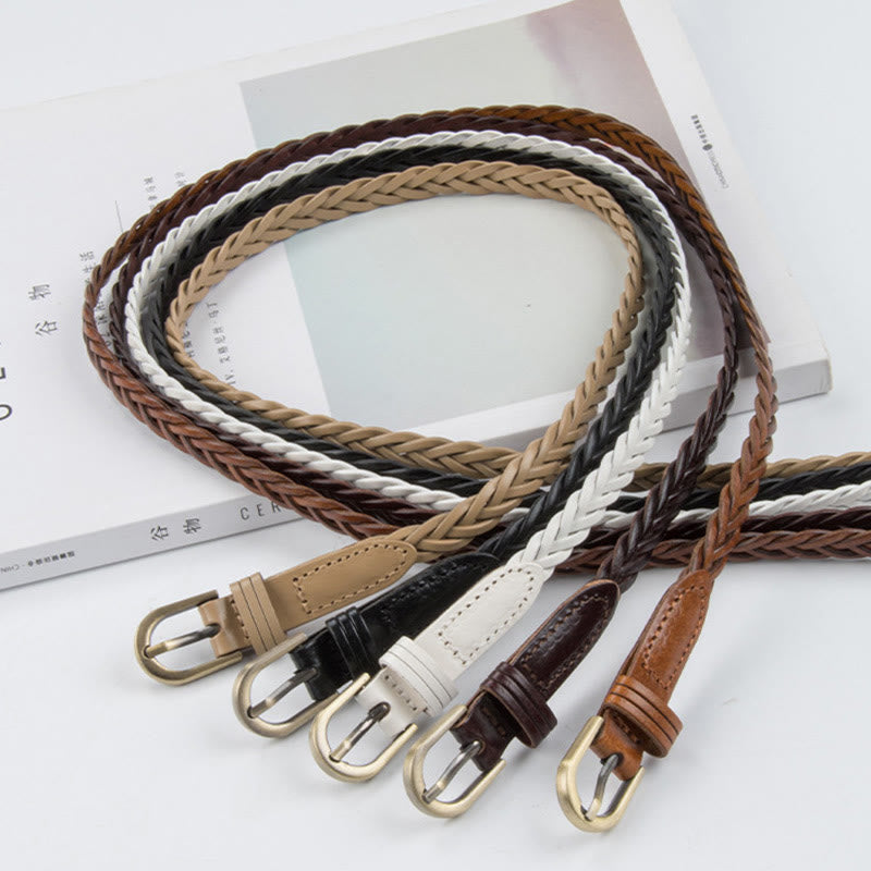 Cintura intrecciata vintage Cintura senza fori