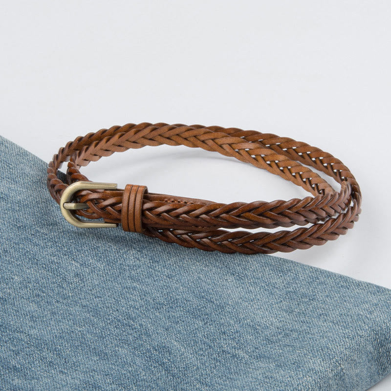 Cintura intrecciata vintage Cintura senza fori