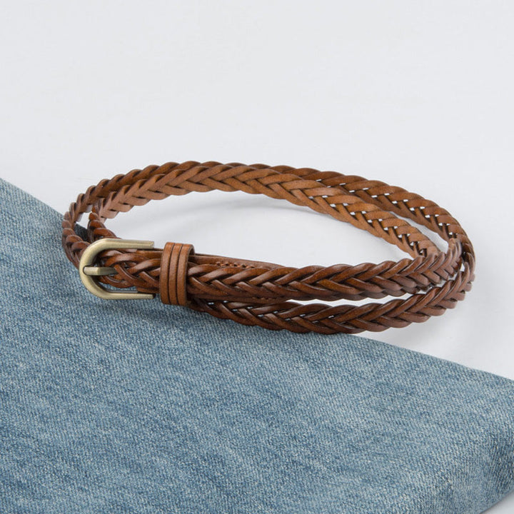Cintura intrecciata vintage Cintura senza fori