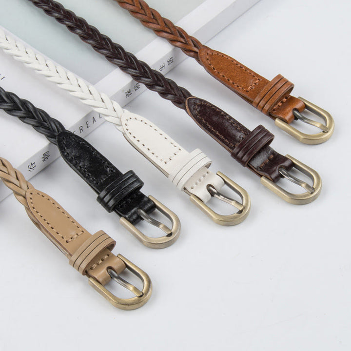 Cintura intrecciata vintage Cintura senza fori