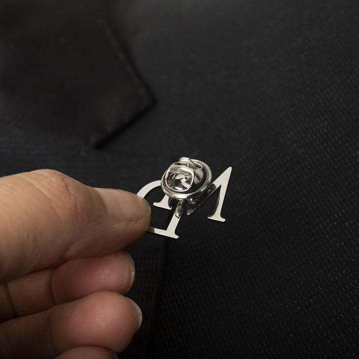 Spilla con lettere iniziali personalizzate Accessori in acciaio inossidabile