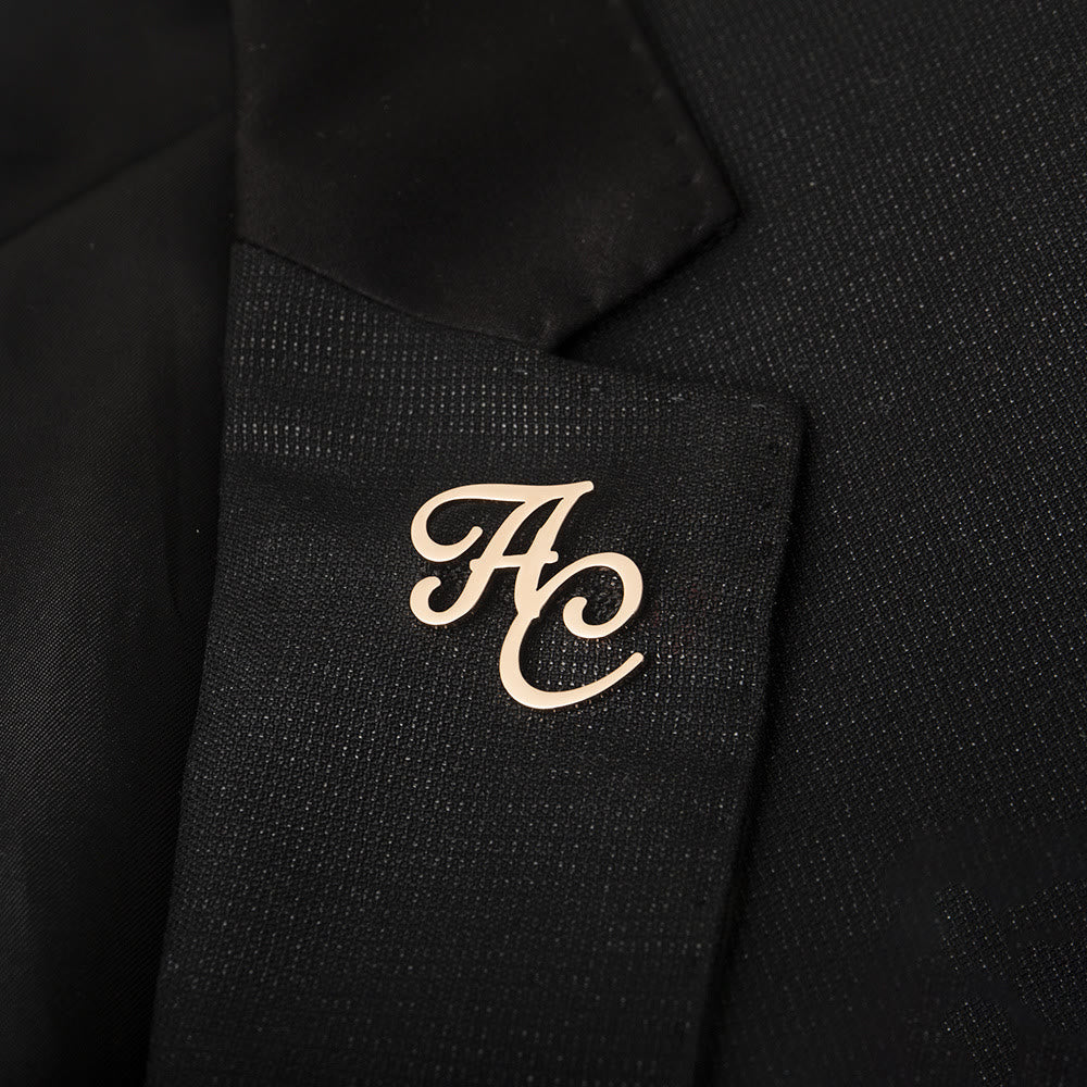 Spilla con lettere iniziali personalizzate Accessori in acciaio inossidabile