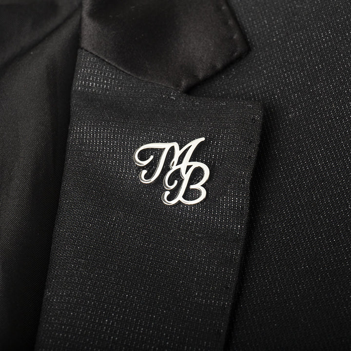 Spilla con lettere iniziali personalizzate Accessori in acciaio inossidabile