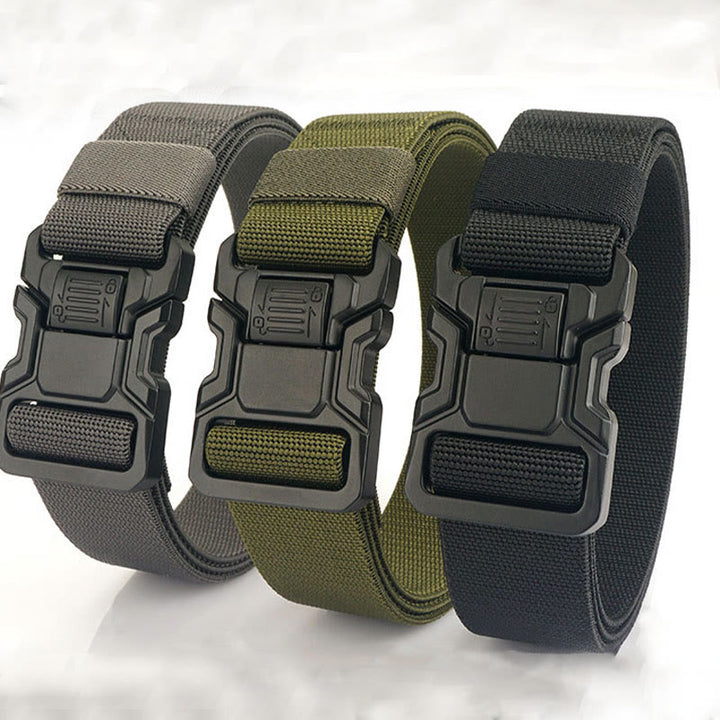 Cintura tattica da uomo in nylon elastico a sgancio rapido
