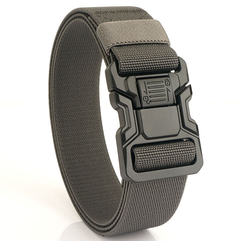 Cintura tattica da uomo in nylon elastico a sgancio rapido - Grigio - 50 pollici / 125 cm - image 12