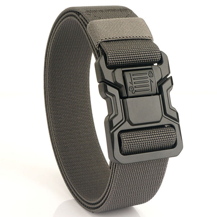 Cintura tattica da uomo in nylon elastico a sgancio rapido - Grigio - 50 pollici / 125 cm - image 12