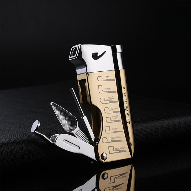 Accendino butano ricaricabile 4 in 1 Pipe Special Tools Oblique Fire - Oro - image 7