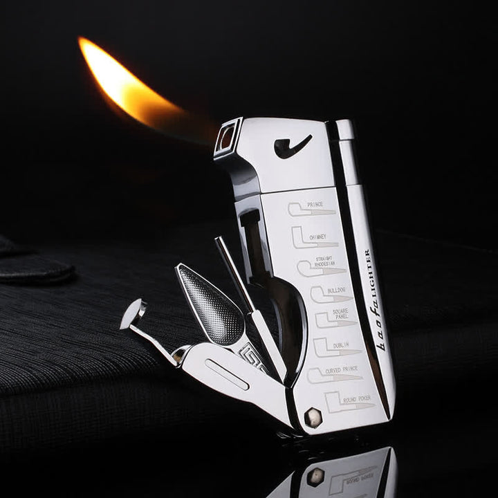 Accendino butano ricaricabile 4 in 1 Pipe Special Tools Oblique Fire