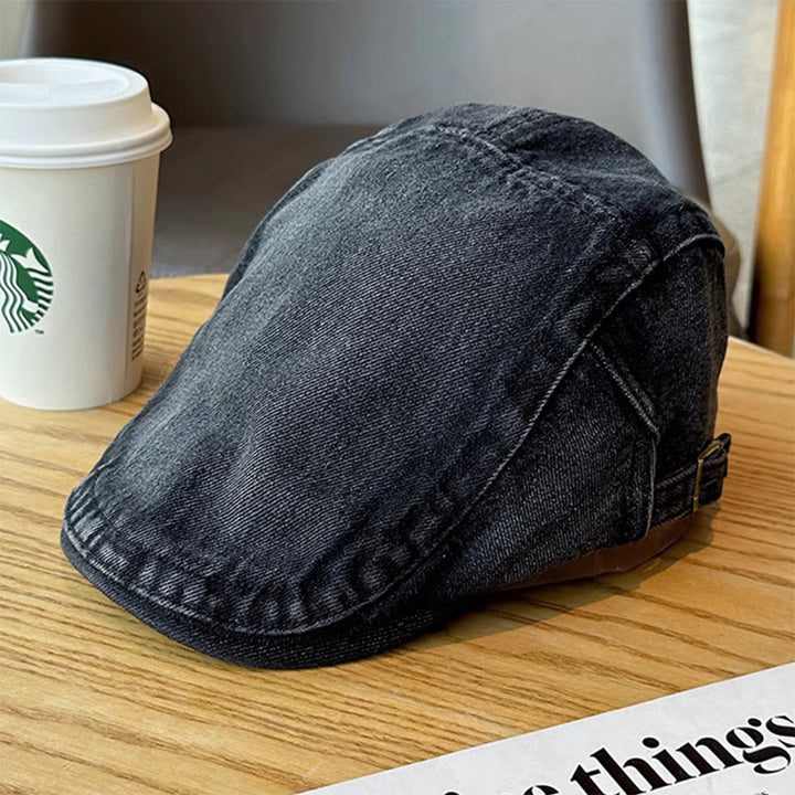Classico berretto piatto regolabile in denim - image 12