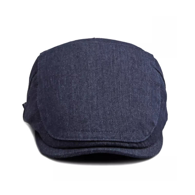 Classico berretto da golf regolabile in denim piatto - image 1
