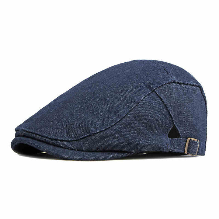 Classico berretto da golf regolabile in denim piatto - Blu scuro - Regolabile (circa 21 5/8"-23 5/8") - image 0