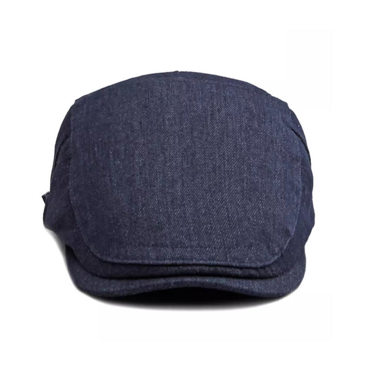 Classico berretto da golf regolabile in denim piatto - image 1