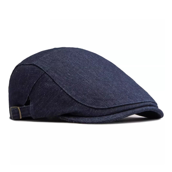 Classico berretto da golf regolabile in denim piatto - image 2
