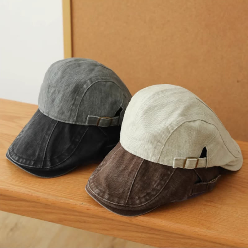 Berretto piatto da baseball in denim alla moda