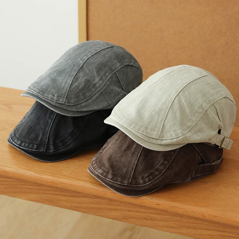 Berretto piatto da baseball in denim alla moda