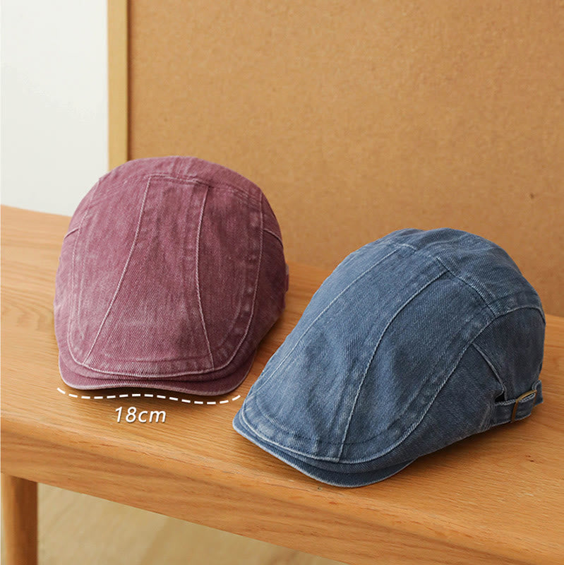 Berretto piatto da baseball in denim alla moda