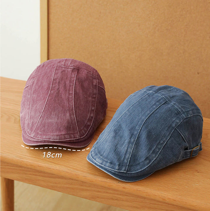 Berretto piatto da baseball in denim alla moda