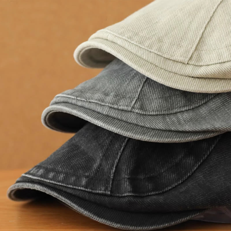 Berretto piatto da baseball in denim alla moda