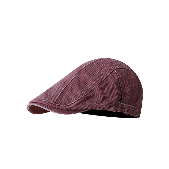 Berretto piatto da baseball in denim alla moda - Rosso - Regolabile (circa 21 5/8"-23 1/4") - image 8
