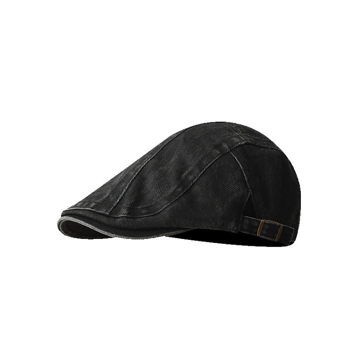 Berretto piatto da baseball in denim alla moda - Nero - Regolabile (circa 21 5/8"-23 1/4") - image 12