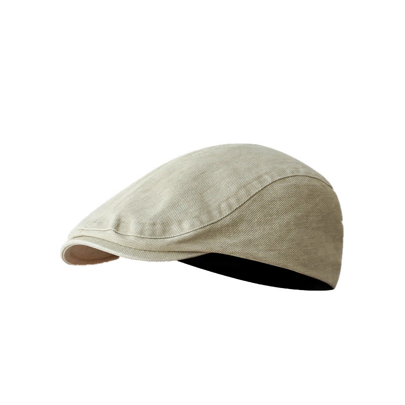 Berretto piatto da baseball in denim lavato alla moda - Cachi - Regolabile (circa 21 5/8"-23 1/4") - image 5
