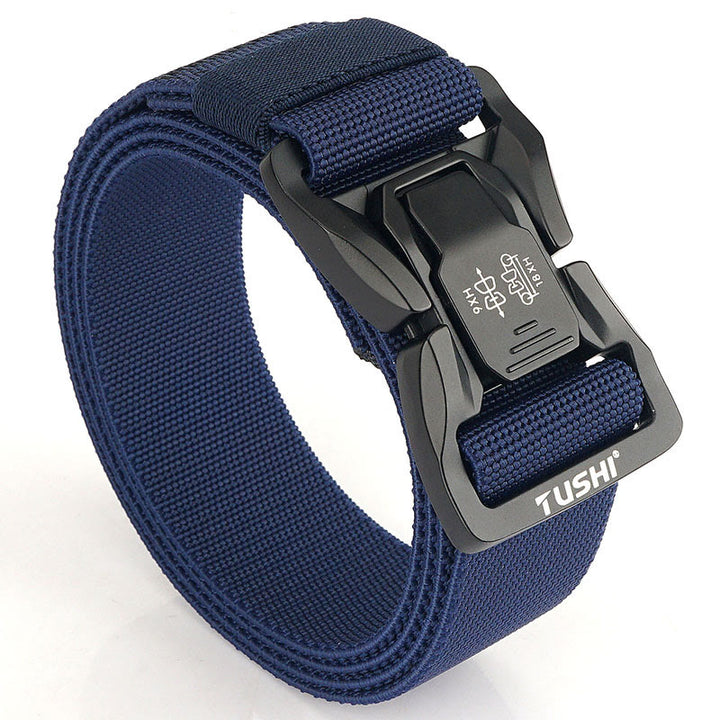 Cintura tattica da uomo per esterni con elastico a sgancio rapido - Blu scuro - 44 - image 11