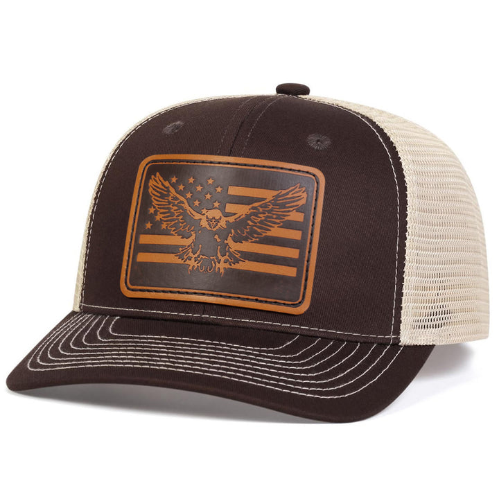 Cappello da camionista regolabile con bandiera Flying Eagle