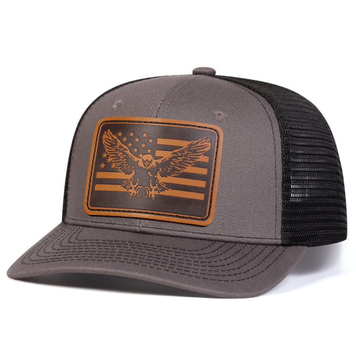 Cappello da camionista regolabile con bandiera Flying Eagle