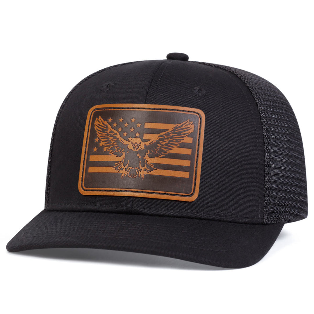 Cappello da camionista regolabile con bandiera Flying Eagle