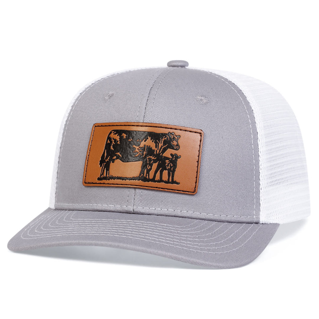 Cappello da camionista regolabile Bull Leads The Calf - Fumo bianco - Regolabile (circa 22"-23 5/8") - image 8
