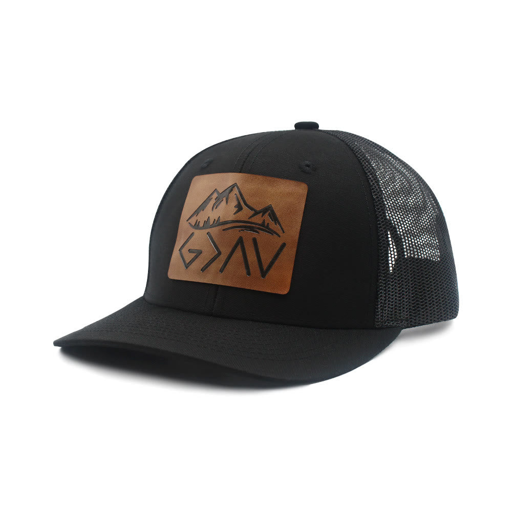 Cappello da camionista regolabile "Dio è più grande degli alti e bassi" - image 2