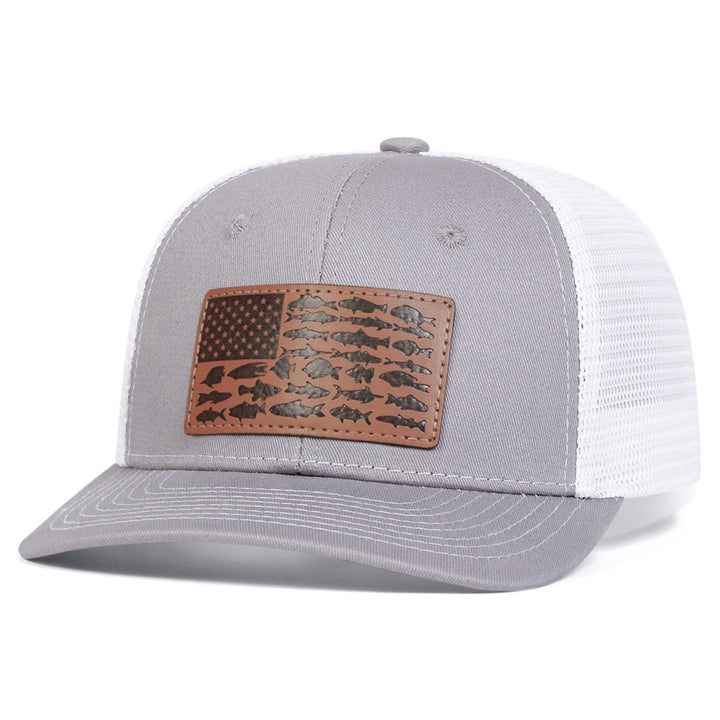 Cappello da camionista da esterno regolabile Fish And Flag da uomo