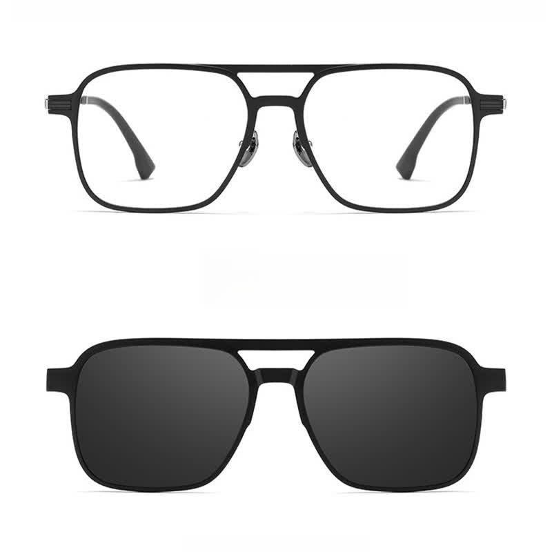 3 pezzi di lenti a clip magnetiche creative e montature per occhiali da sole