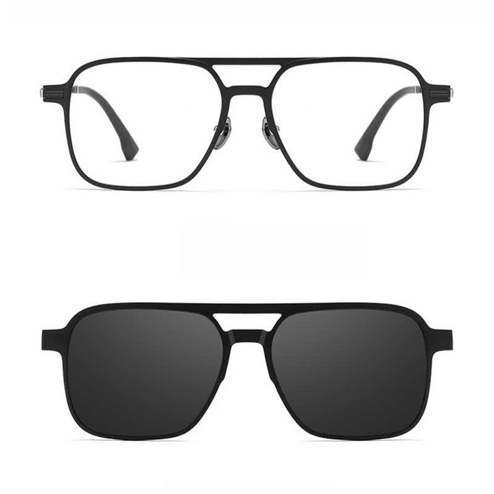3 pezzi di lenti a clip magnetiche creative e montature per occhiali da sole