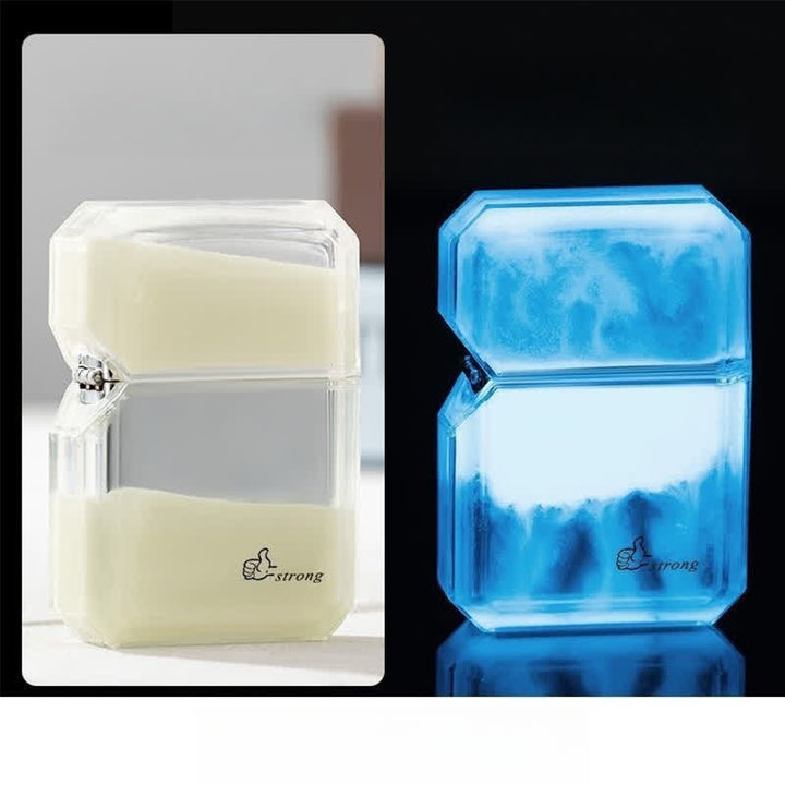 Accendino a butano ricaricabile Quicksand di colore fluorescente affresco
