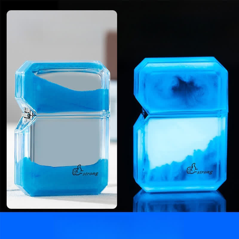 Accendino a butano ricaricabile Quicksand di colore fluorescente affresco