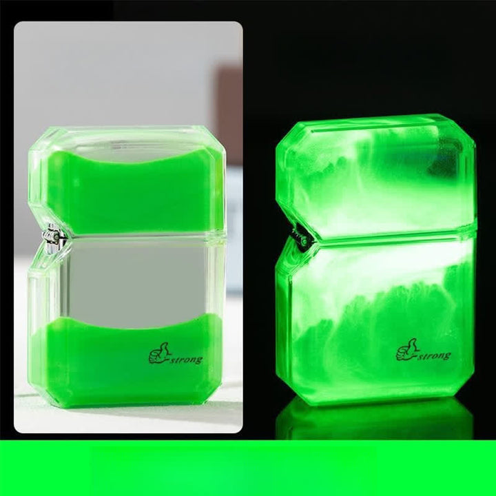 Accendino a butano ricaricabile Quicksand di colore fluorescente affresco