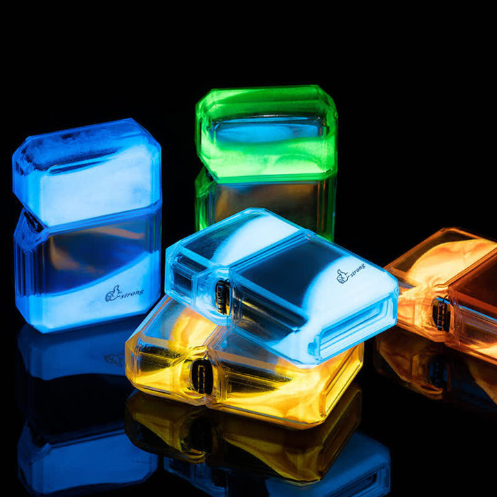 Accendino a butano ricaricabile Quicksand di colore fluorescente affresco