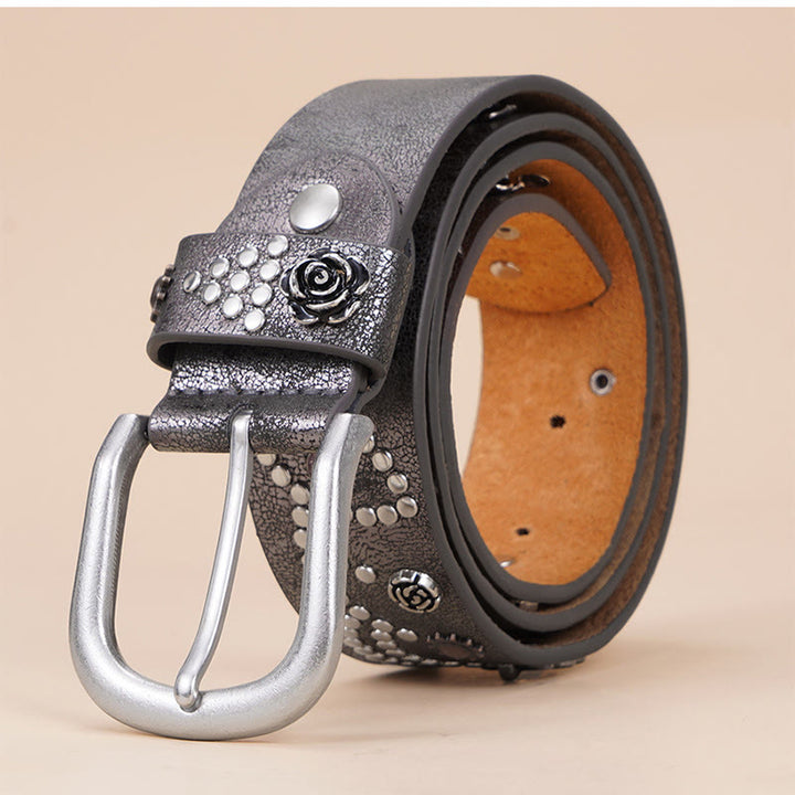 Cintura con fibbia ad ardiglione da donna in stile western da cowgirl - image 1