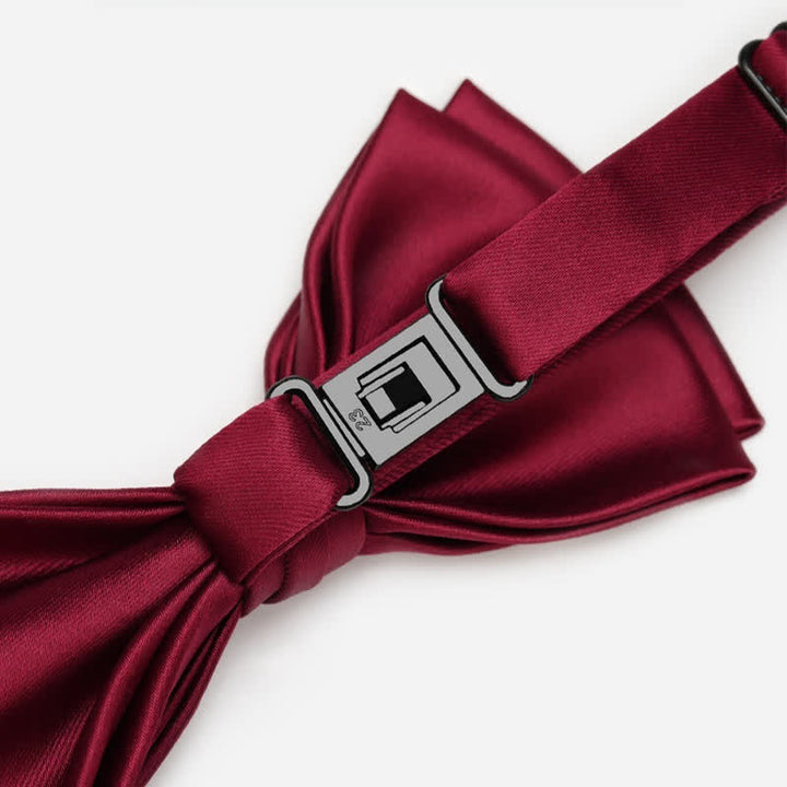 Papillon da uomo con catena in metallo con strass scintillanti di lusso