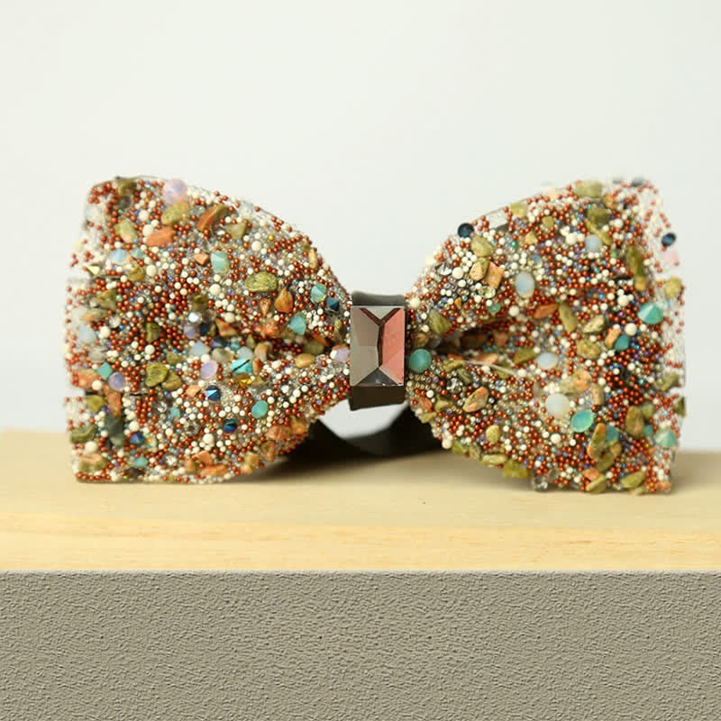 Papillon da uomo multicolore in pietra e cristallo Clastic Enchases - Stile n. 14 - image 16