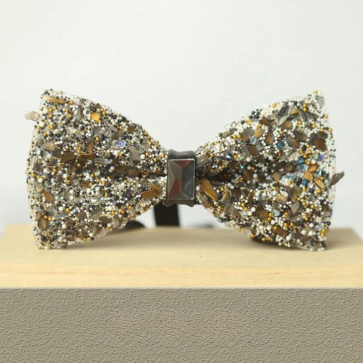 Papillon da uomo multicolore in pietra e cristallo Clastic Enchases - Stile n. 6 - image 8