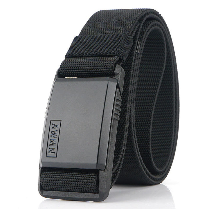 Cintura da uomo in nylon elasticizzato con fibbia magnetica