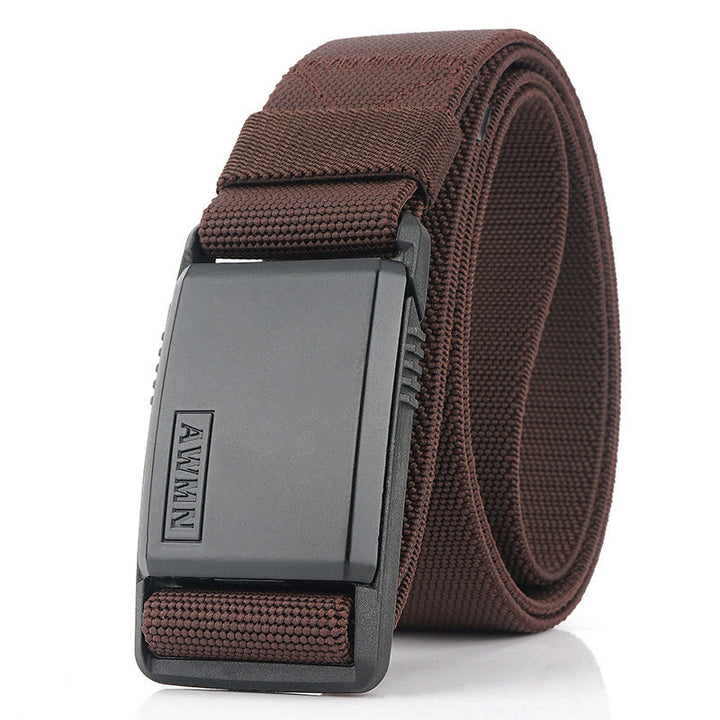 Cintura da uomo in nylon elasticizzato con fibbia magnetica