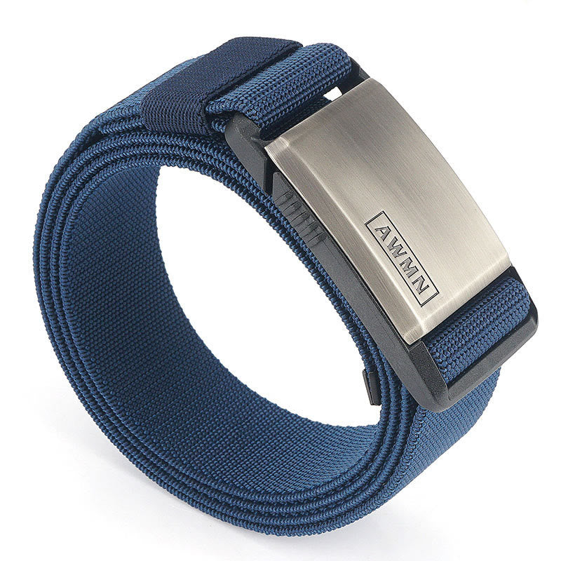 Cintura da uomo in nylon elasticizzato con fibbia magnetica