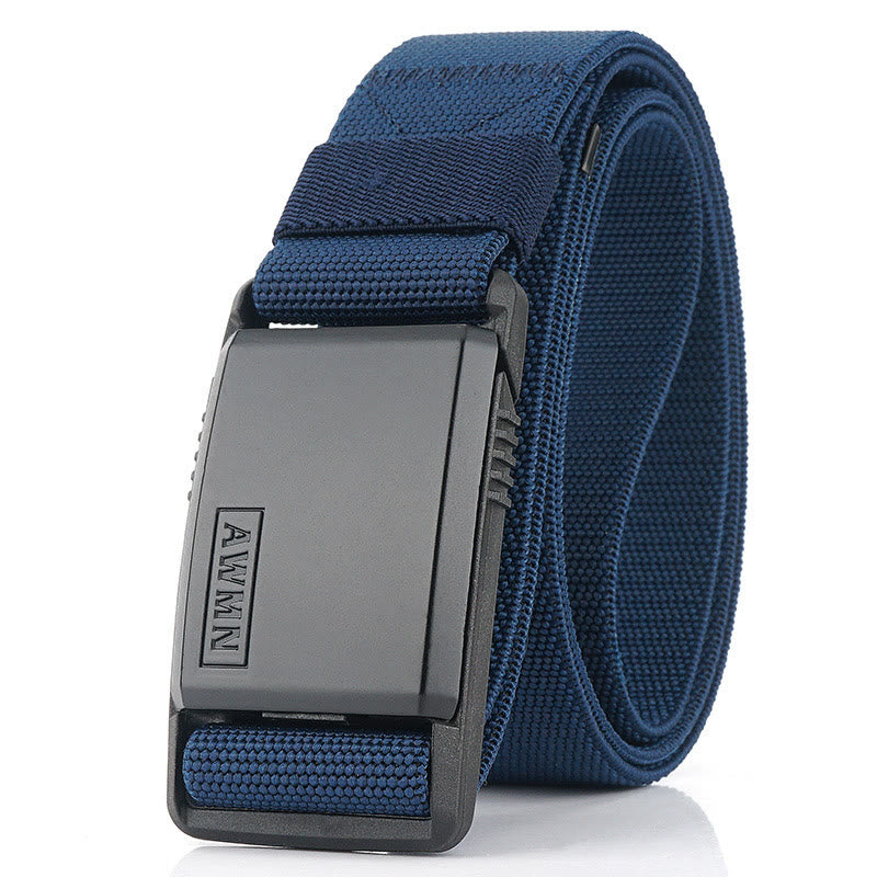 Cintura da uomo in nylon elasticizzato con fibbia magnetica