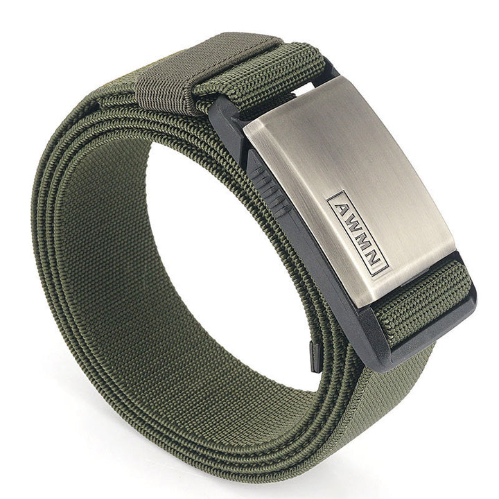 Cintura da uomo in nylon elasticizzato con fibbia magnetica