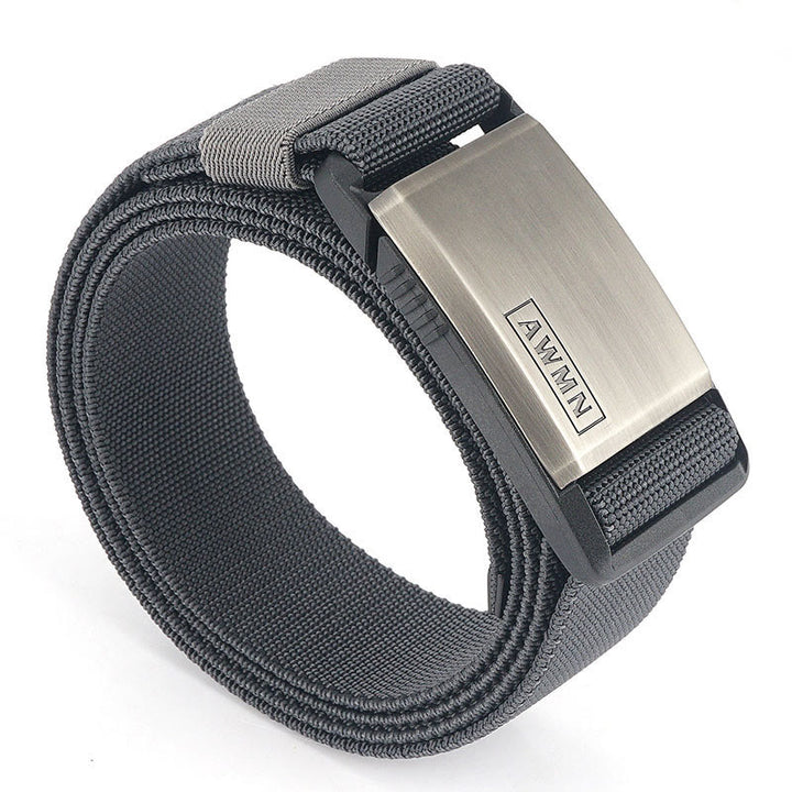 Cintura da uomo in nylon elasticizzato con fibbia magnetica
