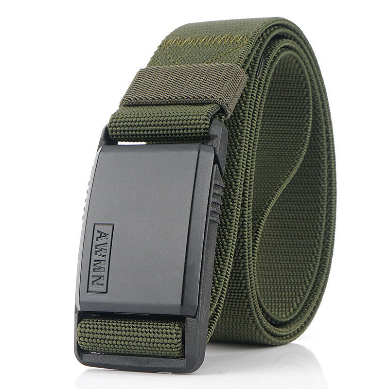 Cintura da uomo in nylon elasticizzato con fibbia magnetica